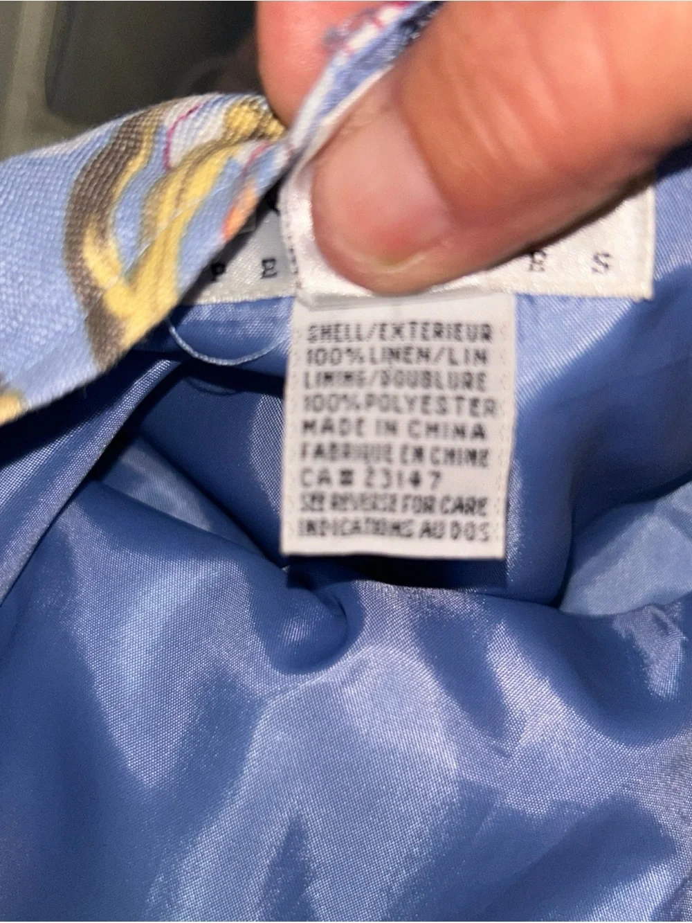Talbots Floral A-Line Skirt in Blue, Pink, Yellow